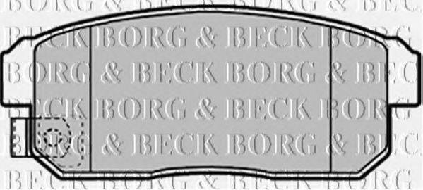 BORG & BECK BBP1921 Комплект тормозных колодок, дисковый тормоз