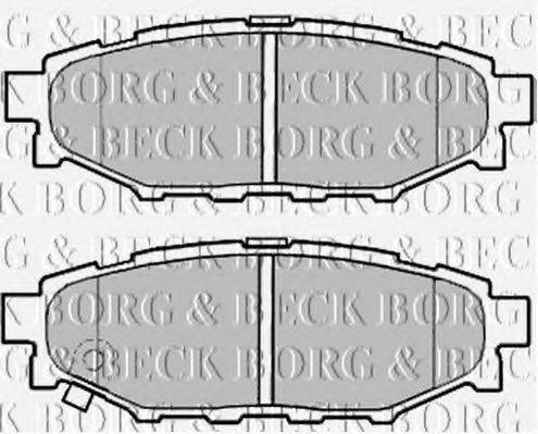 BORG & BECK BBP2004 Комплект тормозных колодок, дисковый тормоз