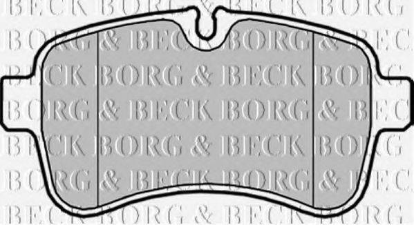 BORG & BECK BBP2034 Комплект тормозных колодок, дисковый тормоз