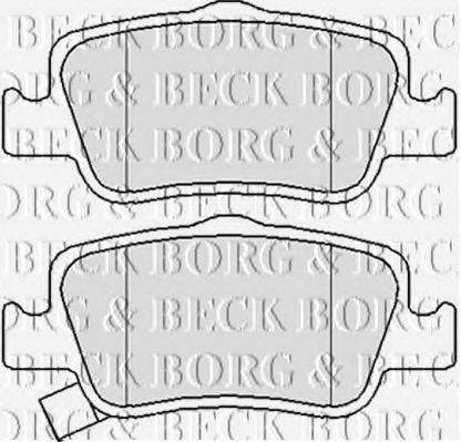 BORG & BECK BBP2056 Комплект тормозных колодок, дисковый тормоз