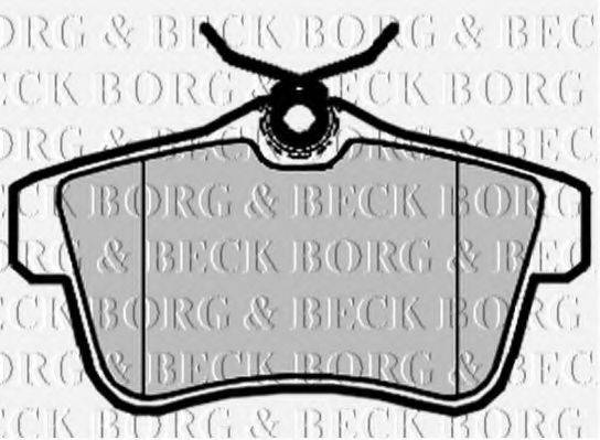 BORG & BECK BBP2095 Комплект тормозных колодок, дисковый тормоз