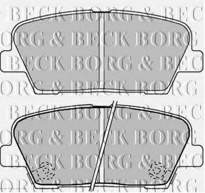 BORG & BECK BBP2238 Комплект тормозных колодок, дисковый тормоз