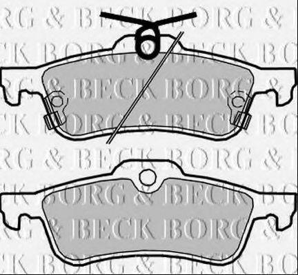 BORG & BECK BBP2361 Комплект тормозных колодок, дисковый тормоз