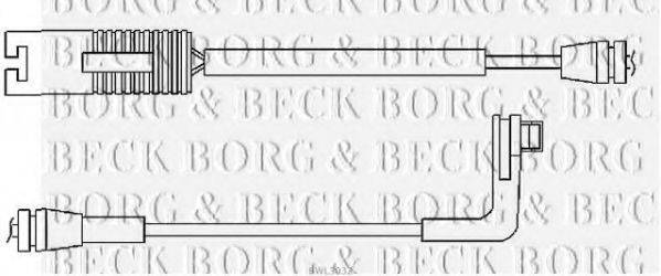 BORG & BECK BWL3032 Сигнализатор, износ тормозных колодок