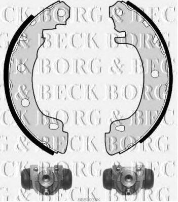 BORG & BECK BBS1036K Комплект тормозных колодок