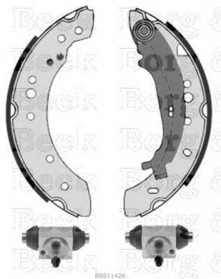 BORG & BECK BBS1142K Комплект тормозных колодок