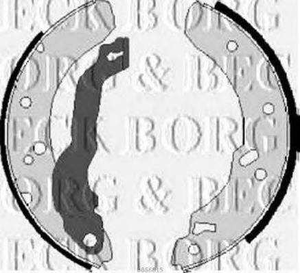 BORG & BECK BBS6015 Комплект тормозных колодок