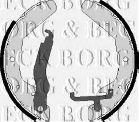 BORG & BECK BBS6041 Комплект тормозных колодок