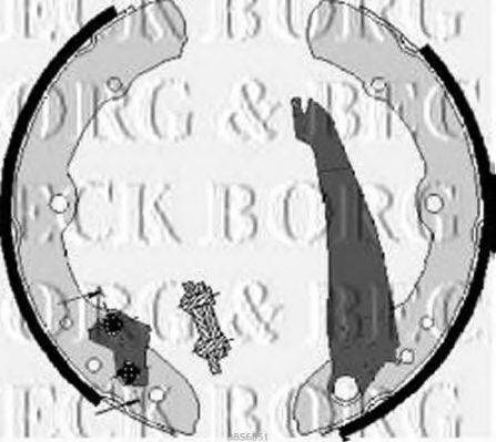 BORG & BECK BBS6051 Комплект тормозных колодок