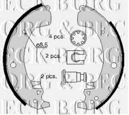 BORG & BECK BBS6078 Комплект тормозных колодок