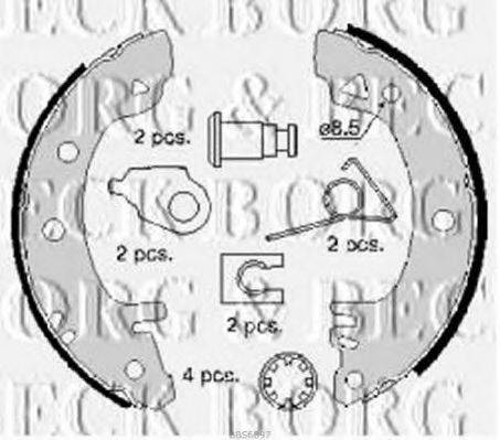 BORG & BECK BBS6097 Комплект тормозных колодок