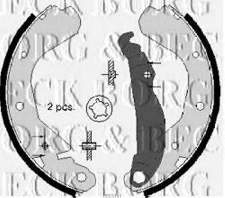 BORG & BECK BBS6101 Комплект тормозных колодок