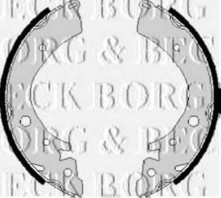 BORG & BECK BBS6116 Комплект тормозных колодок