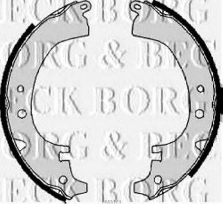 BORG & BECK BBS6124 Комплект тормозных колодок