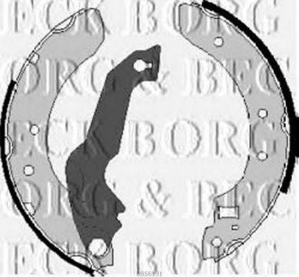 BORG & BECK BBS6131 Комплект тормозных колодок