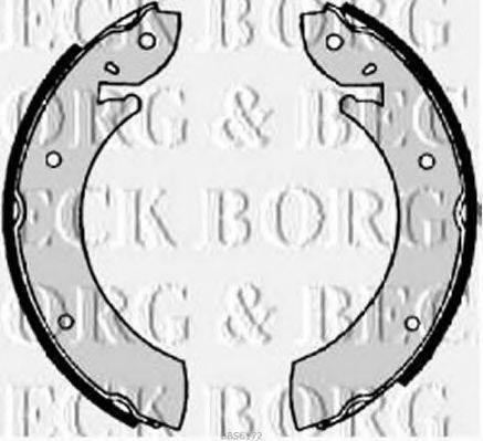 BORG & BECK BBS6172 Комплект тормозных колодок