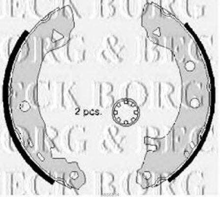 BORG & BECK BBS6234 Комплект тормозных колодок