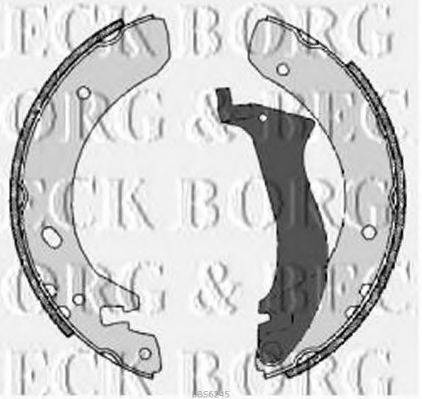 BORG & BECK BBS6245 Комплект тормозных колодок