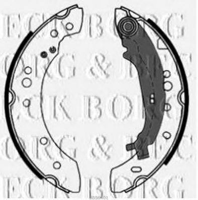 BORG & BECK BBS6401 Комплект тормозных колодок