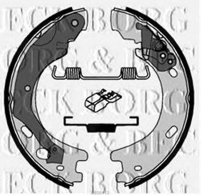 BORG & BECK BBS6412 Комплект тормозных колодок