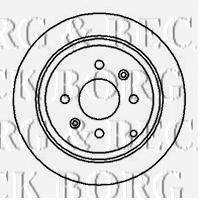 BORG & BECK BBD4108 Тормозной диск