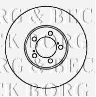 BORG & BECK BBD4117 Тормозной диск