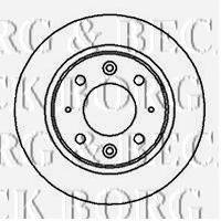 BORG & BECK BBD4190 Тормозной диск