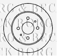 BORG & BECK BBD4198 Тормозной диск
