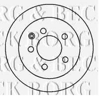 BORG & BECK BBD4368 Тормозной диск