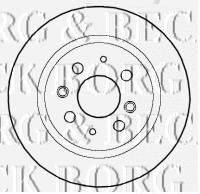 BORG & BECK BBD4461 Тормозной диск