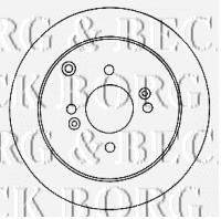 BORG & BECK BBD4578 Тормозной диск