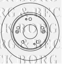 BORG & BECK BBD4598 Тормозной диск