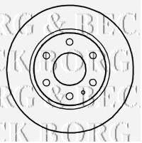 BORG & BECK BBD4710 Тормозной диск