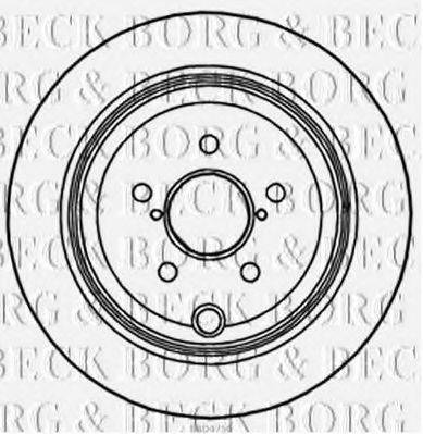 BORG & BECK BBD4756 Тормозной диск