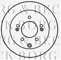 BORG & BECK BBD4795 Тормозной диск