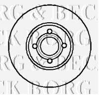 BORG & BECK BBD4973 Тормозной диск
