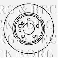 BORG & BECK BBD5004 Тормозной диск