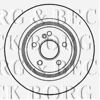 BORG & BECK BBD5143 Тормозной диск