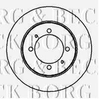BORG & BECK BBD5153 Тормозной диск