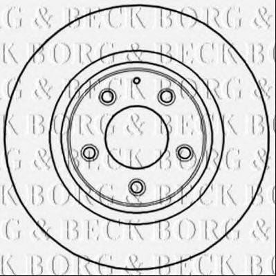 BORG & BECK BBD5224 Тормозной диск