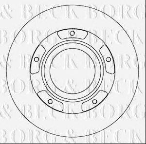 BORG & BECK BBD6067S Тормозной диск