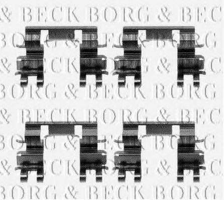 BORG & BECK BBK1055 Комплектующие, колодки дискового тормоза