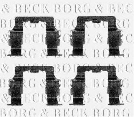 BORG & BECK BBK1057 Комплектующие, колодки дискового тормоза