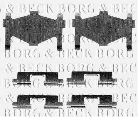 BORG & BECK BBK1060 Комплектующие, колодки дискового тормоза