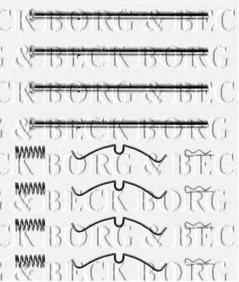 BORG & BECK BBK1070 Комплектующие, колодки дискового тормоза