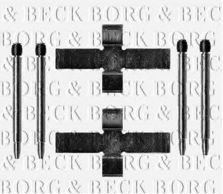 BORG & BECK BBK1129 Комплектующие, колодки дискового тормоза