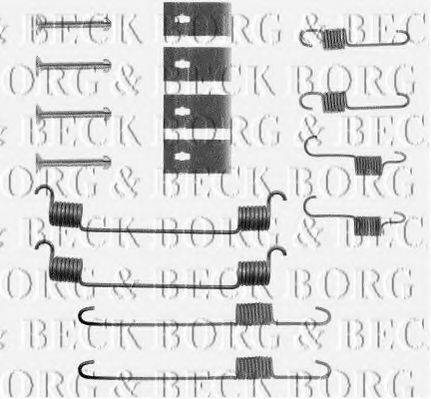 BORG & BECK BBK6050 Комплектующие, колодки дискового тормоза
