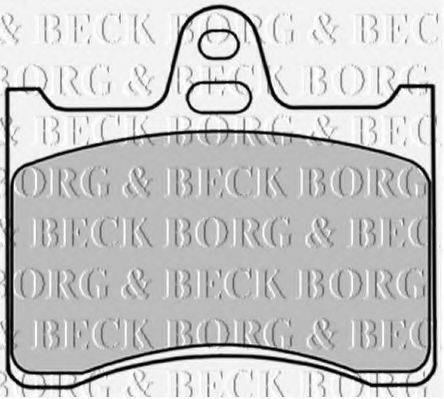 BORG & BECK BBP1277 Комплект тормозных колодок, дисковый тормоз