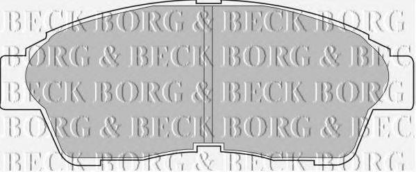BORG & BECK BBP1502 Комплект тормозных колодок, дисковый тормоз