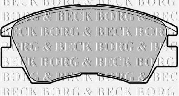 BORG & BECK BBP1671 Комплект тормозных колодок, дисковый тормоз